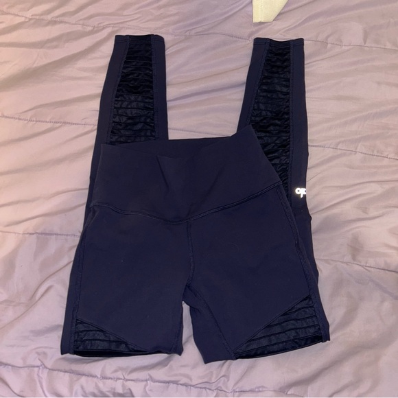 Amo motto high waisted navy blue leggings - Picture 2 of 5